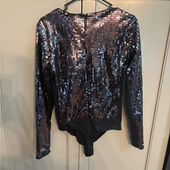 Revolve NBD Sequin Long Sleeve Bodysuit - Picture 6 of 6